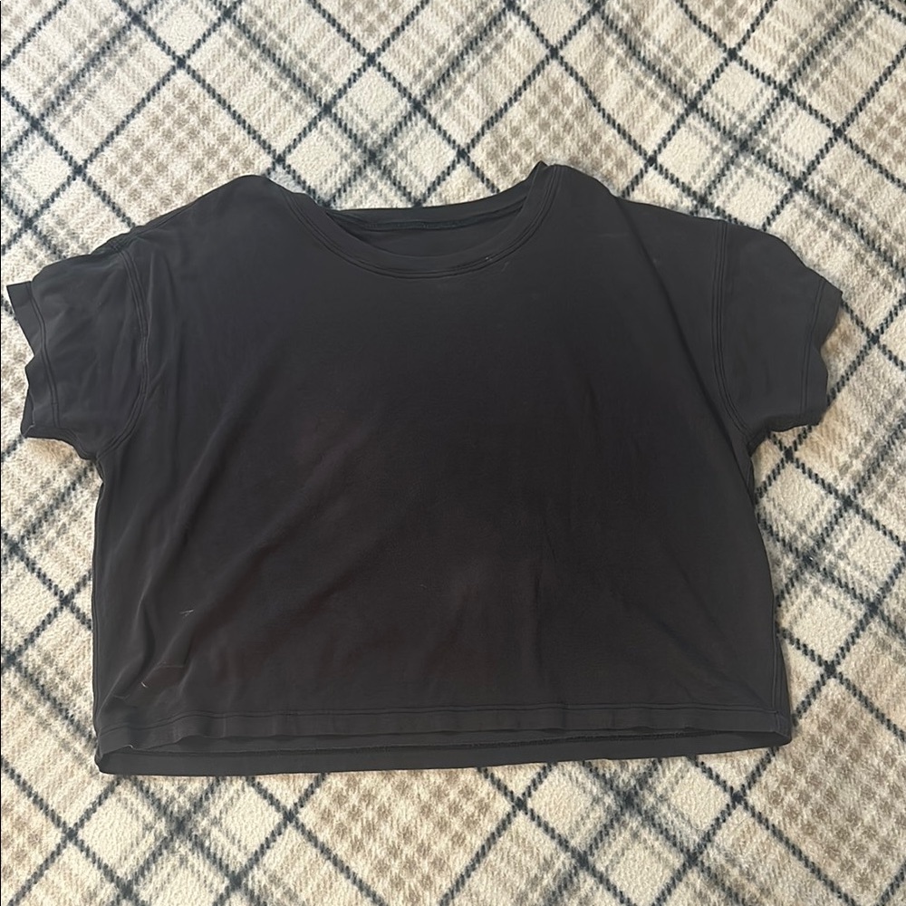 Cropped Black Tee Lululemon